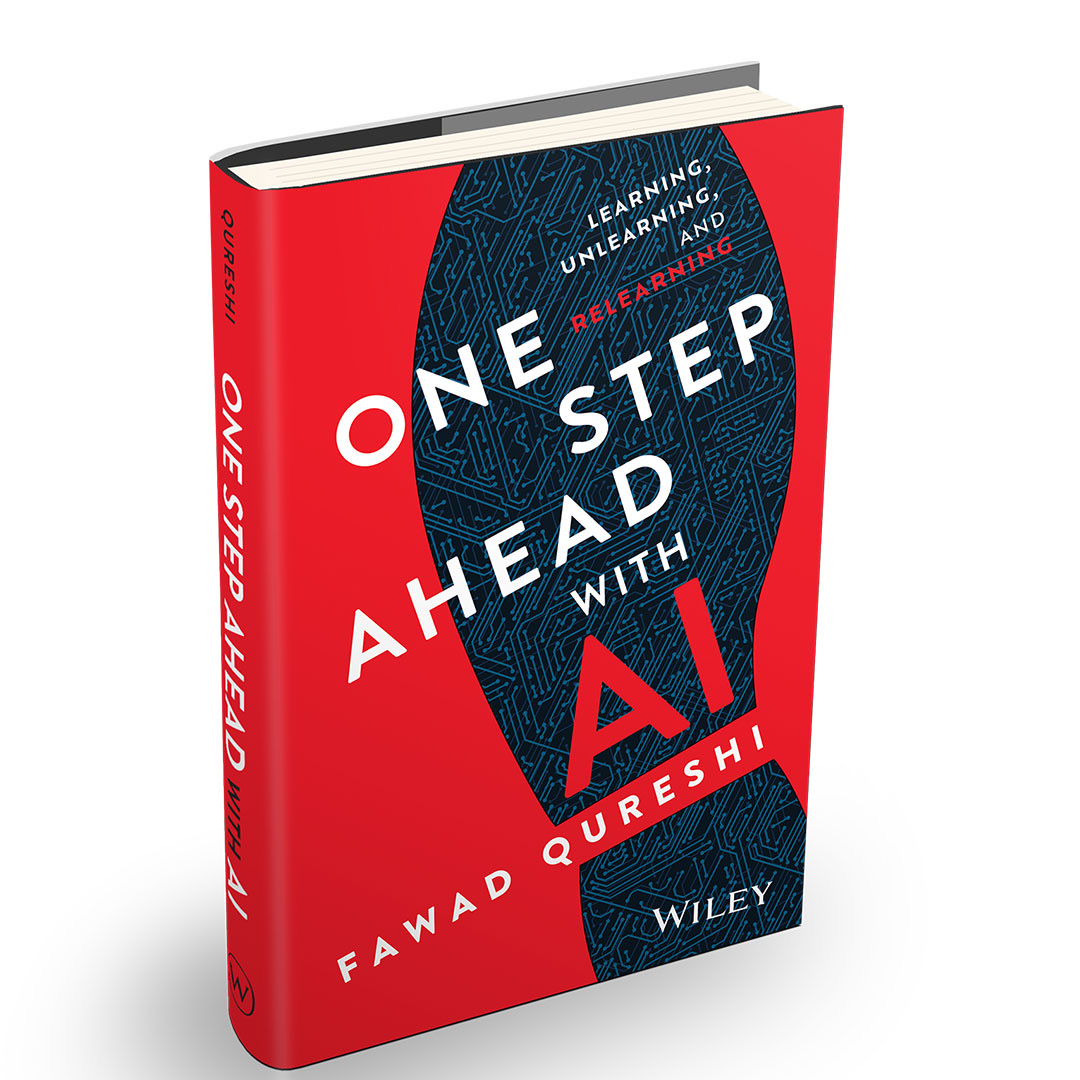One Step Ahead with AI book by Fawad Qureshi